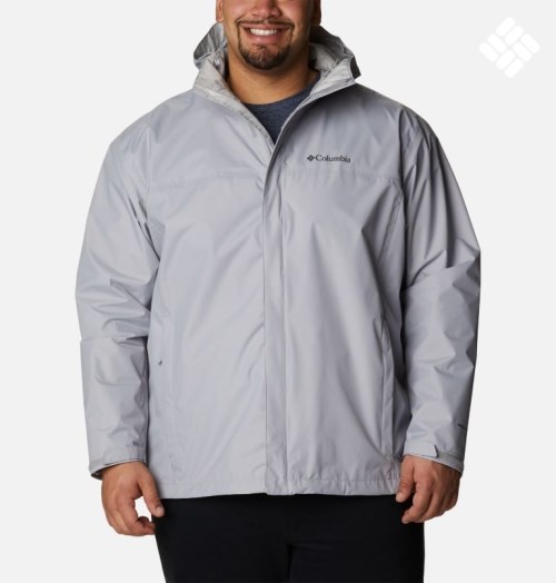 Jachete De Ploaie Columbia Watertight II Barbati Gri Deschis | Plus Size CEZ1A079Q